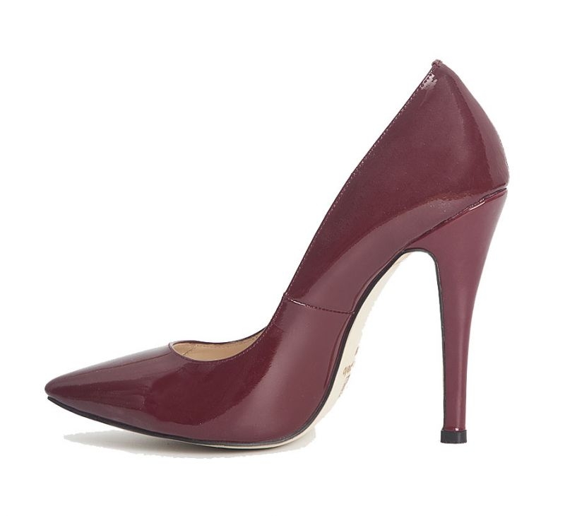 Zapatos granates lado